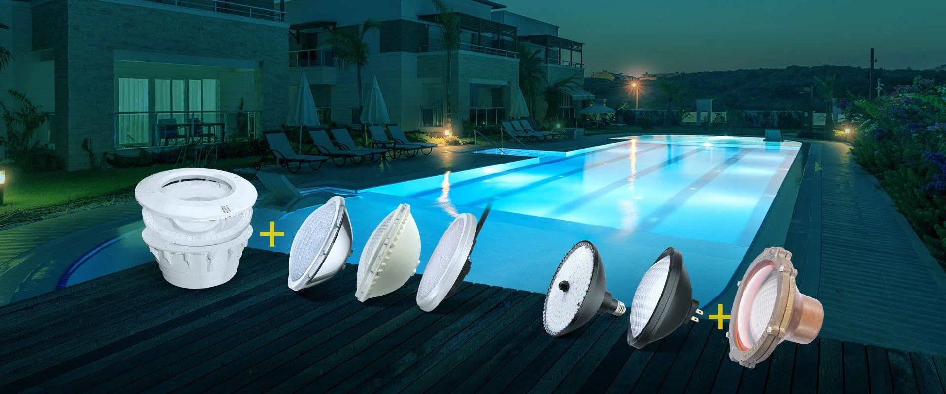 LED underwater fountain light